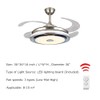 A Million 36” Modern Ceiling Fan Light with Smart Bluetooth