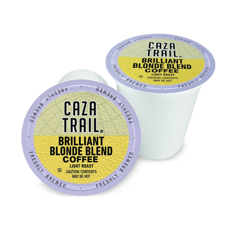 Caza Trail Coffee Pods, Blonde Roast, Single Serve (Packing May