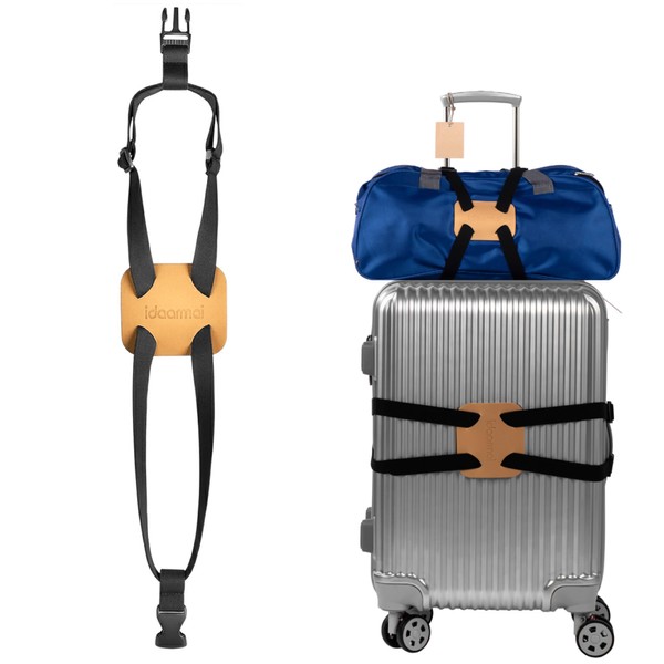 add a Bag Luggage Strap for suitcases，Luggage Bungee Strap，Adjustable Belt