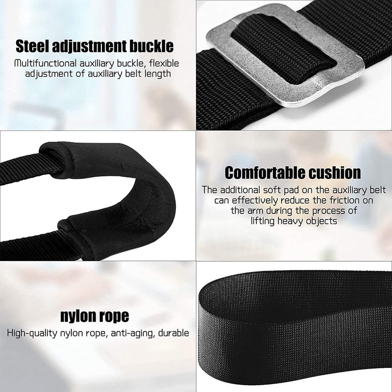 MORDEN MS Adjustable Moving Straps, 2-Person Shoulder Lifting and Moving