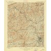 YellowMaps Asheville NC topo map, 1:125000 Scale, 30 X 30 Minute, Historical, 1901, Updated 1948, 20 x 16.6 in - Tyvek