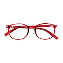 I NEED YOU Junior New G66800 Panto Plastic Glasses, Metal Spring Hinge, Red, 3 Dioptres