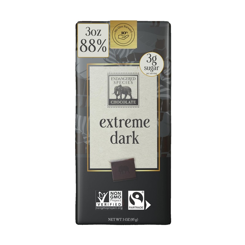 Endangered Species, Extra Dark Chocolate Panther, 3 oz