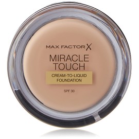 Max Factor Miracle Touch Foundation, New and Improved Formula, SPF 30 and Hyaluronic Acid, Vanilla