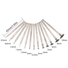 JianLing 13IN1 2.35mm Shank T Shape Head Diamond Grinding Burr Drill Bits Sets Engraving Carving Polishing Glass Jade Stone Drill Bit for Dremel Rotary Tools