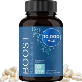 Biotin and Collagen Supplement for Women & Men - Hair Growth Supplement with Saw Palmetto Horsetail Biotin Collagen Keratin and More DHT Blocker Hair Growth Vitamins for Women & Men (2 Months)