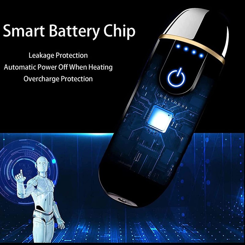 Electric Lighter, Smart USB Rechargeable, Mini Touch Ignition Windproof Flameless