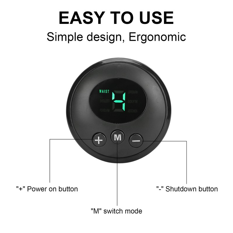 Rechargeable EMS Foot Massage Pad Foldable Adjustable Foot Massager Stimulator