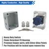KEYMOO 20A Rotary Changeover Switch with Key Lock, 660V 3