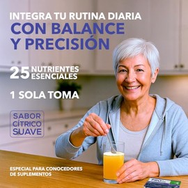 Aleria® PRO CLR+ | 15g de Multivitamínico Sinérgico en Polvo 30 Sobres | Colágeno Peptídico, Omega-3 de Krill, Magnesio Glicinato, Prebióticos y Antio