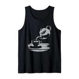 Teapot Teacup Tea Fans Barista Tank Top