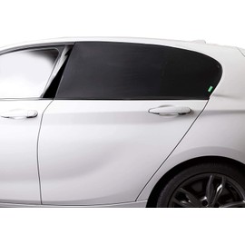 Venture High Density Car Window Shades | Provides Maximum UVA UVB Protection | Covers Side Rear Window | 2 x Premium Quality Stretch Material Car Sun Shade