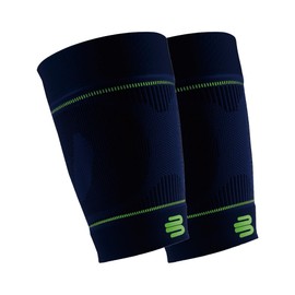 Bauerfeind Sports Compression Upper Leg Sleeves (1 Pair) - Thigh & HamstringCompression for Improved Blood Circulation & Recovery - Thigh Wrap for Quad Support (Navy, Small/Short)