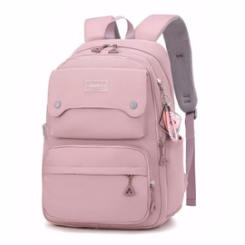 IvyH School Backpack for Teenagers Girls Boys Backpack with Large Capacity Stylish Daypack Girls with Many Pockets Casual School Bag Ideal for School and Leisure, 8541# Purple, Daypack Backpacks