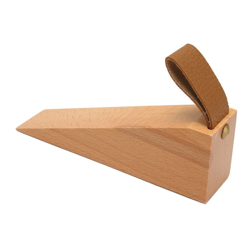 6pcs Door Stopper Wedge Polished Glossy Compact Wooden Firefighter Door