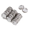 HAZOULEN Small Round Name Badge Magnets, Magnetic Name Tag Holders,