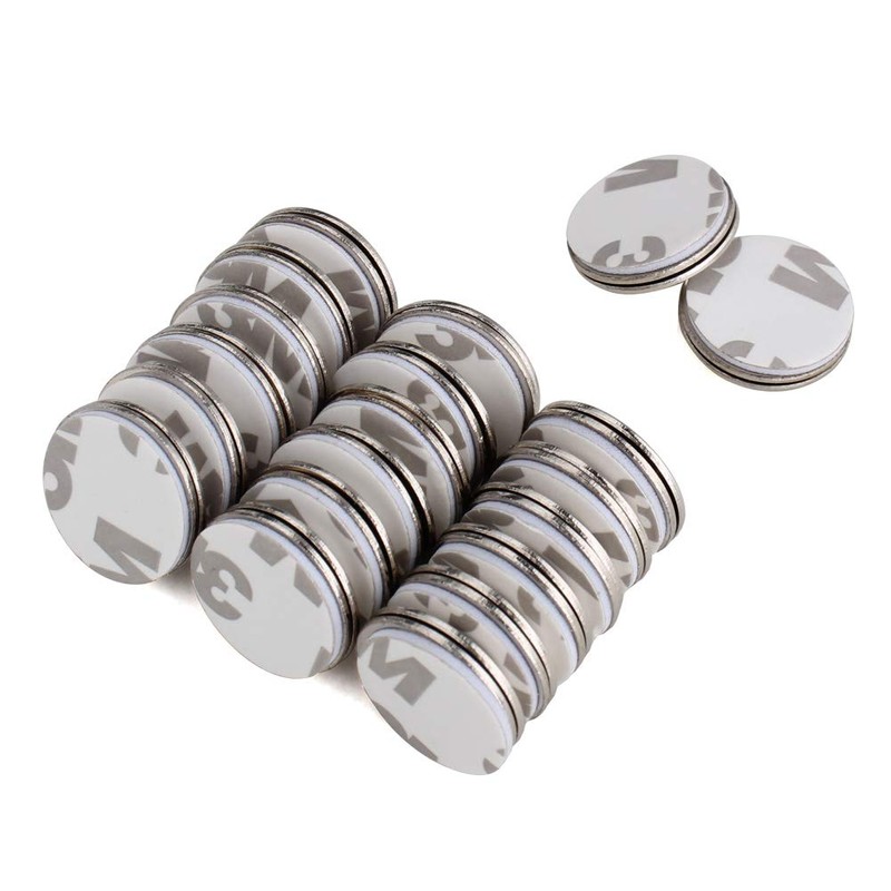 HAZOULEN Small Round Name Badge Magnets, Magnetic Name Tag Holders,