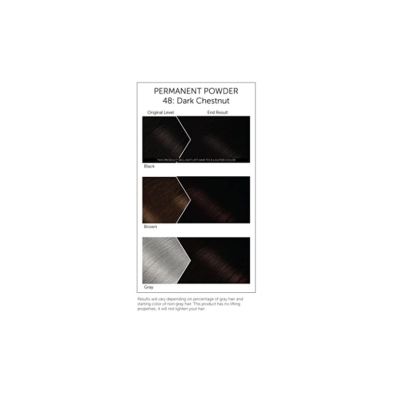 Bigen Powder Hair Color #48 Dark Chestnut 0.21oz (3 Pack)