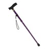 Folding Walking Cane T Handle Adjustable Height Print Folding Cane