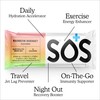 SOS Hydration Electrolyte Powder Packets, 8 Stick Packets (Rainbow Sherbert)