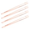 Gatuida 4 pcs Stainless Steel Eyelash Extension Tweezers Ergonomic Design