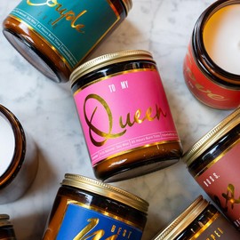 to My Queen Candle- Relaxing Lavender Scented Candle Gift for Wife, Mom, or Sister- for Women- Clean Burn, Natural Soy Wax Candle- Unique Wife Birthday Gift Ideas- 8Oz