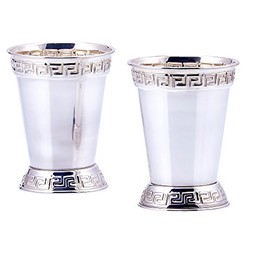 Old Dutch Mint Julep Cups (Set of 2), 12 oz., Silver