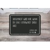 Tassenbrennerei Doormat with German Text "Aufgemacht Wird nur wenn du