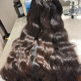 Raw Cambodian Natural Wavy Hair Bundles Unprocessed Raw Indian Curly Hair Bundle Burmese Curly Hair Extensions Cuticle Alignedstyle: Deep wave 1 bundle, color: natural black, Stretched Length: 24 Inches