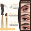 docolor Cepillo de cejas de doble punta, cepillo profesional en