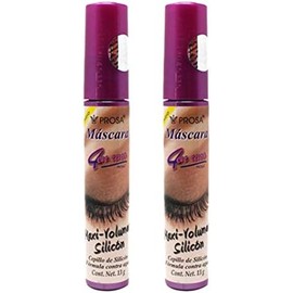 Prosa Rimel Mascara Pestañas Maxi Volumen Silicón 13g 2 Piezas