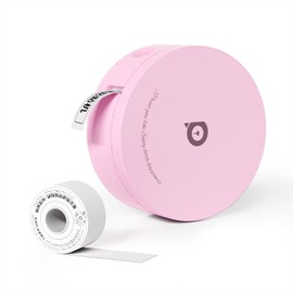 PeriPage Label Maker - Portable Bluetooth Label Printer - Small Smart Handheld Mini Labeler with Tape - Compatible with iOS and Android - Ink Free，Rechargeable，Multiple Template Font Icons (Pink)