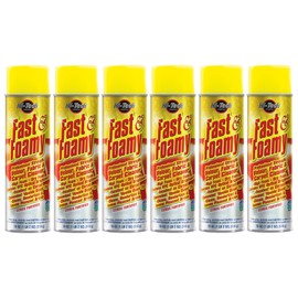 HI-TECH Fast & Foamy Carpet & Upholstery Cleaner with Upside Down Spray Nozzle (6 Pack)