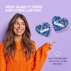 1 x Heart Coaster - Name Hanna Tropic Flamingo Palm