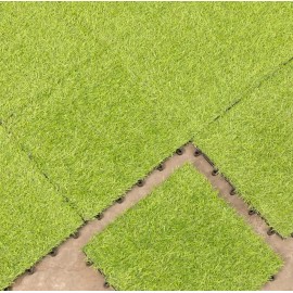 HD Piso Modular Con Pasto Sintético 30 X 30 Cm Jardin Terrazas.