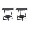 D&H FURNIMMT 20" Living Room Side Table Set of 2