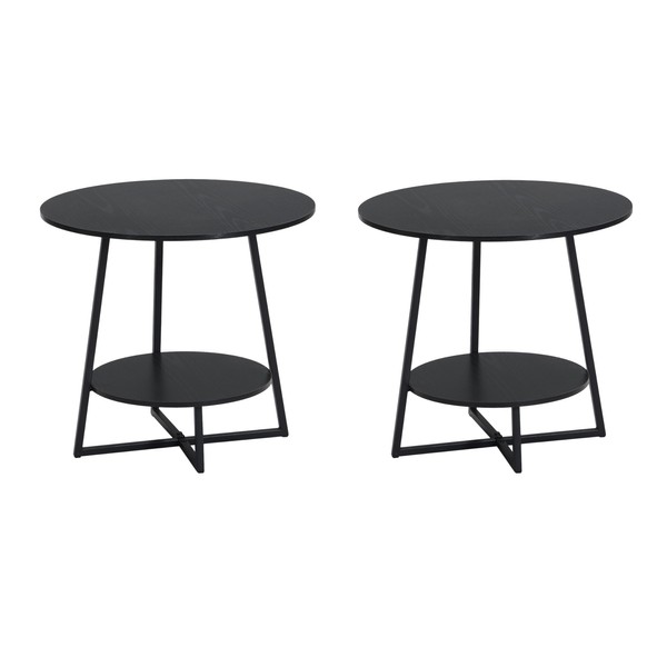 D&H FURNIMMT 20" Living Room Side Table Set of 2