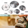 5/8-11 Thread 6 Inch Aluminum Backer Pad Set for Precision