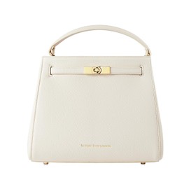 VICTORIA HYDE Women's Handbag PU Leather Handbags Elegant Bags Large Shoulder Bag Women's Tote Shopper with Multiple Compartments for Work School Travel, beige