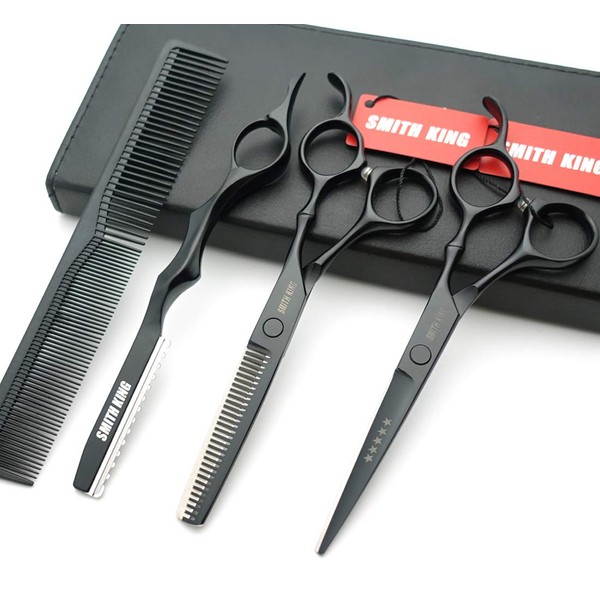 6.0 Inch Hair Scissors Set Hair Cutting Scissors & Thinning Scissors with Razor Combs in 1 Set