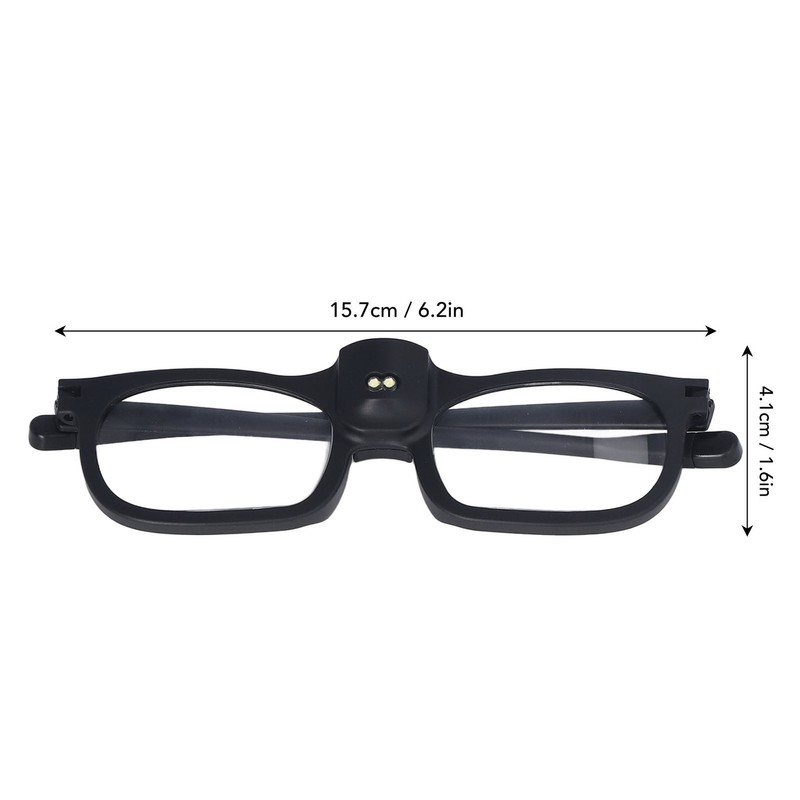 Hands Free Magnifying Glasses 250D 2 LED Ergonomic Design Acrylic