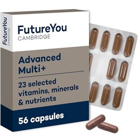 FutureYou Cambridge Advanced Multi+ – Next-Generation Daily Multivitamin with 23 Vitamins & Minerals, CoQ10, Probiotic & Antioxidants – Energy, Sleep & Wellbeing Support 56 Capsules (28-Day Supply)