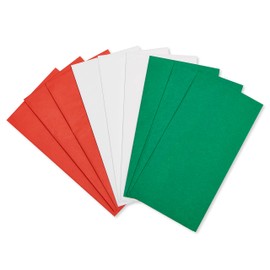 American Greetings Bulk Tissue Paper Pack, Red, Green, and White (125-Sheets)