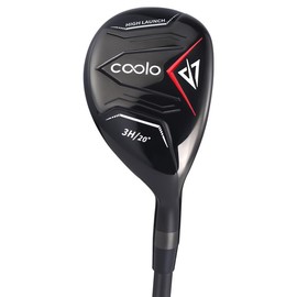 COOLO High Loft Hybrid, Provide High Launch and Smooth Hits, Regular/Senior/Stiff/Ladies Flex, 3/4/5/6/7 Hybrid Golf Clubs with Headcover, Right Handed.(#6,Stiff,Right)