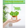 JELUTAR Crochet Positive Succulent Plant Thank You Gifts for Birthday