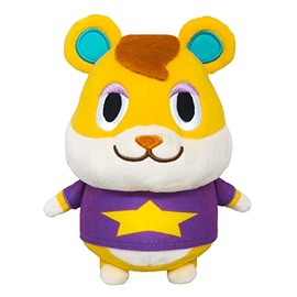Sanei Boeki DP25 Animal Crossing All Star Collection Hamlet Plush Toy, Size S, Height 6.3 inches (16 cm)