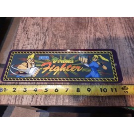 SEGA Virtua Fighter Classic Arcade Marquee Banner 4x12 Metal Wall Sign Sega
