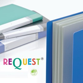 リヒトラブ ファイル クリヤーブック B5 40ポケット 青 G3208-8