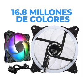 EGTMA Ventilador Gamer Con Luz Led Rgb Para Cpu