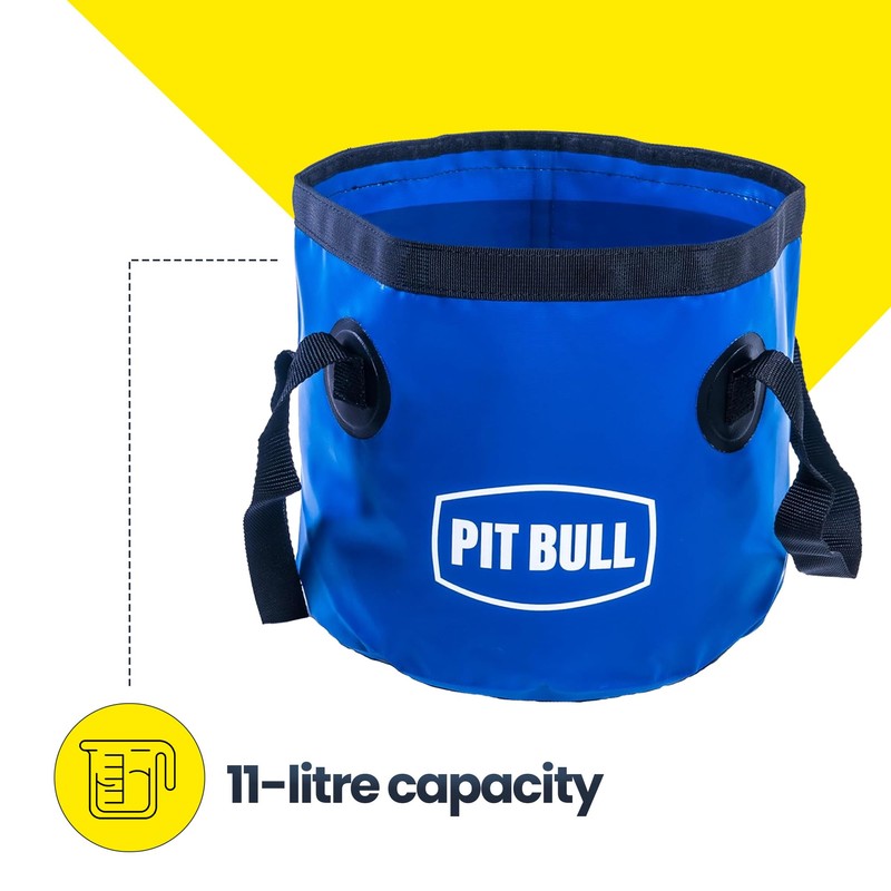 Pit Bull 11 Litre Folding Bucket Plumbers Tools Folding Bucket